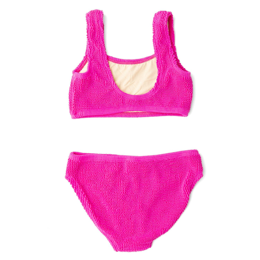 Berry Crinkle Two Piece Swimsuit