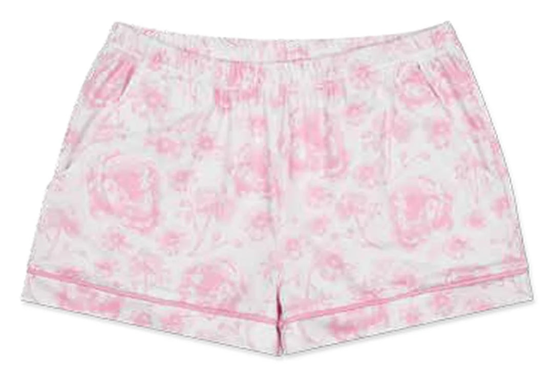 Pink Toile Shorts Lounge Set