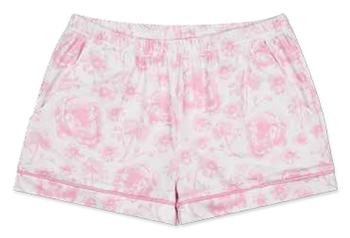 Pink Toile Shorts Lounge Set
