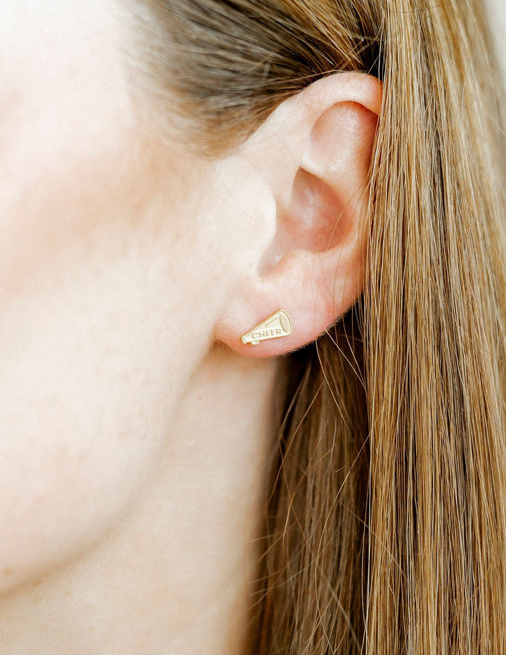 Cheer Screwback Stud Earrings