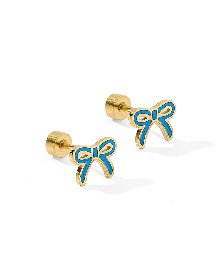 Sadie True Blue Screwback Stud Earrings