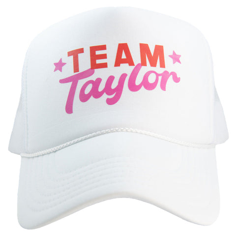 Team Taylor Hat White