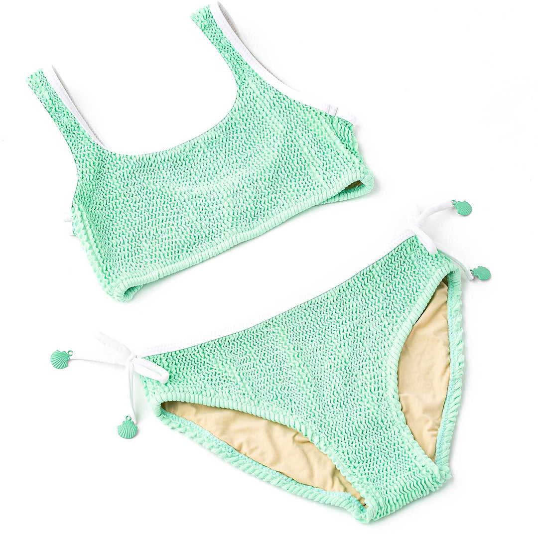 Crinkle Mint Two Piece