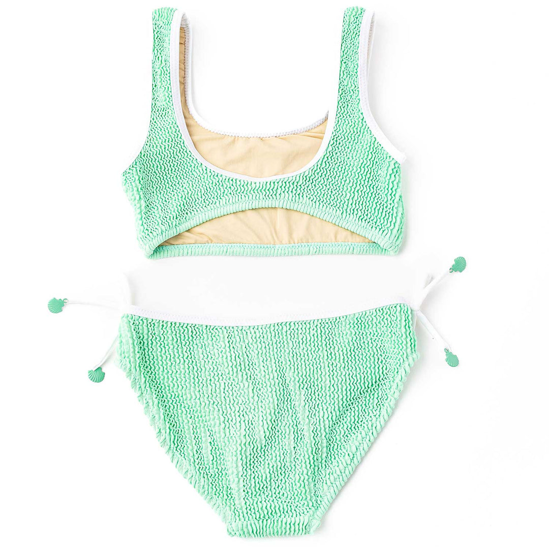 Crinkle Mint Two Piece